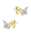 Butterfly Shaped Silver Stud Earring STS-6325